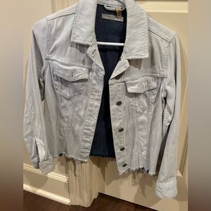 All Saints white wash jean jacket